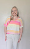 Pink Lemonade Striped Top