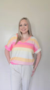 Pink Lemonade Striped Top