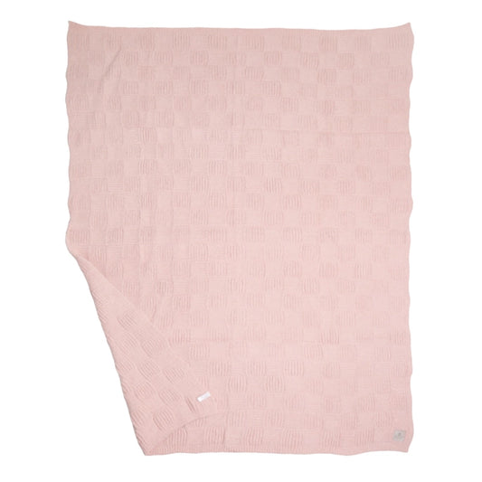 LUXE Blanket- Pink Solid Knit