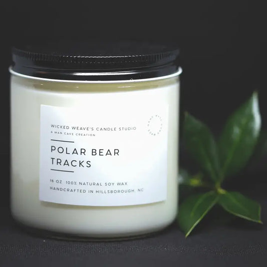 Polar Bear Tracks Candle