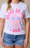 Party In The USA Retro Graphic Tee