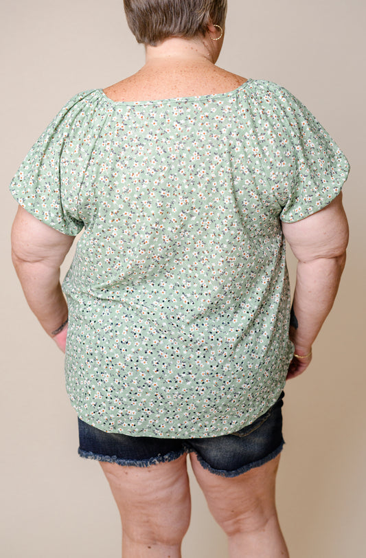 Keep Blooming Top Floral Print