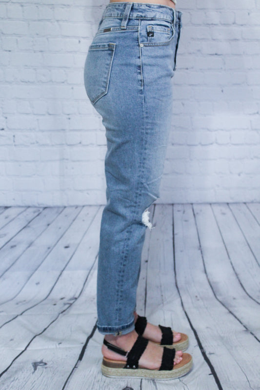 Destiny Kancan Denim Mom Jeans