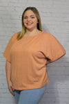 Keeping It Real Sweater Top Apricot